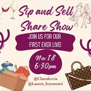 Sip and Sell Share Show Poster